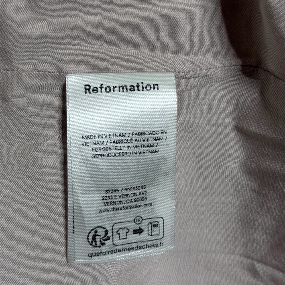 Reformation Rhett Midi Dress in Audrie Check - Picture 8 of 8